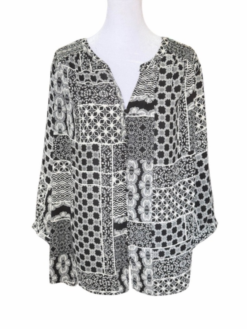 Rose + Olive 2 Piece Black White Printed Set - Picture 3 of 6